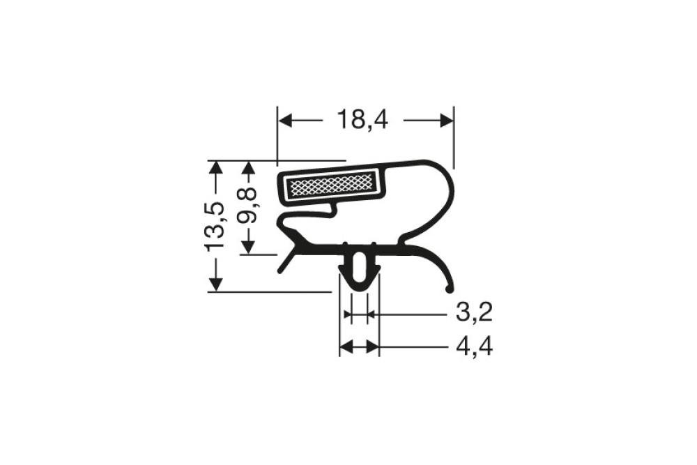 JPC-1334-020 | MAGNEETDICHTING M66 NEW 2,7MTR/LNG
