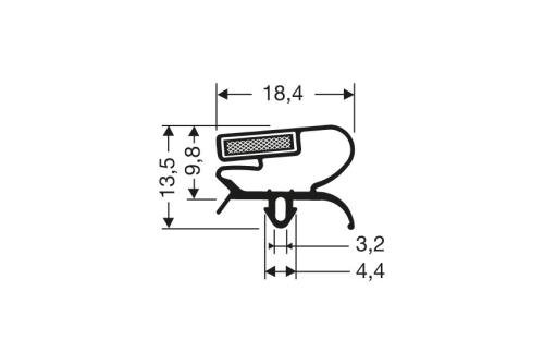 JPC-1334-020 | MAGNEETDICHTING M66 NEW 2,7MTR/LNG