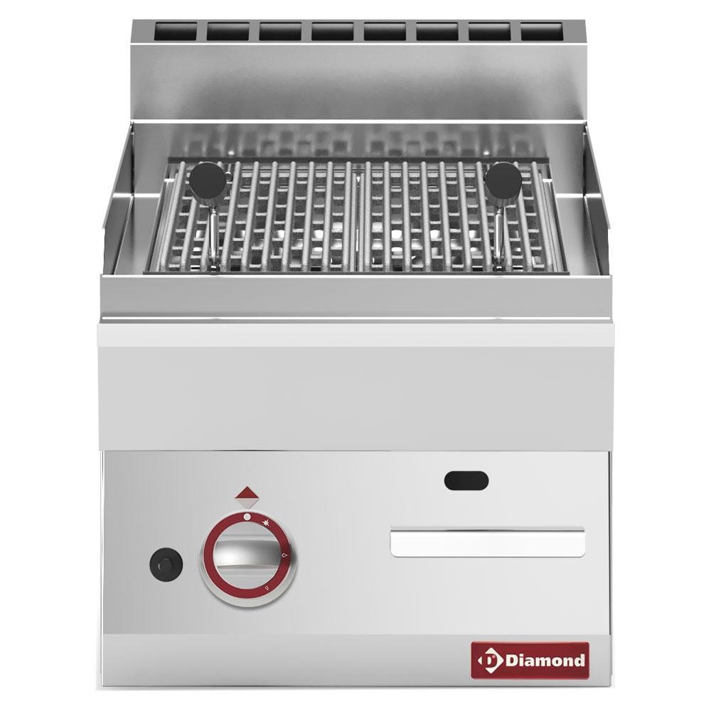 G65/GPL4T-N | Grill pierre de lave gaz, grille de cuisson en fonte -Top-