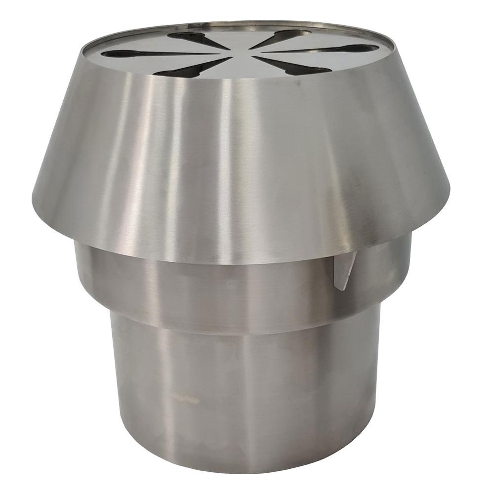 CFECCX/120 | Kit pare-feu + chapeau cheminée inox (CBQ-120)