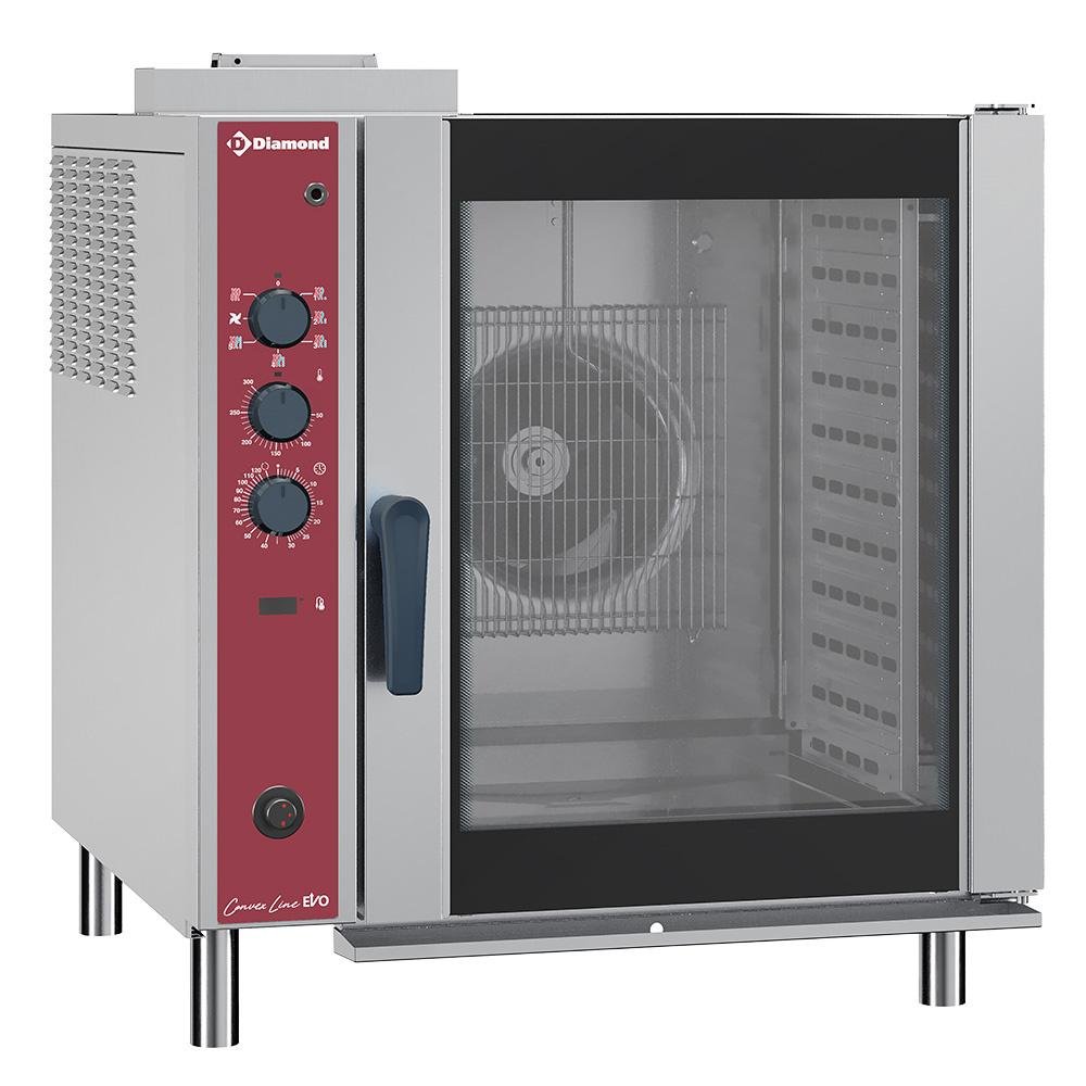 CFG101/N | Convectie gasoven, 10x GN 1/1, automatische  luchtbevochtiger