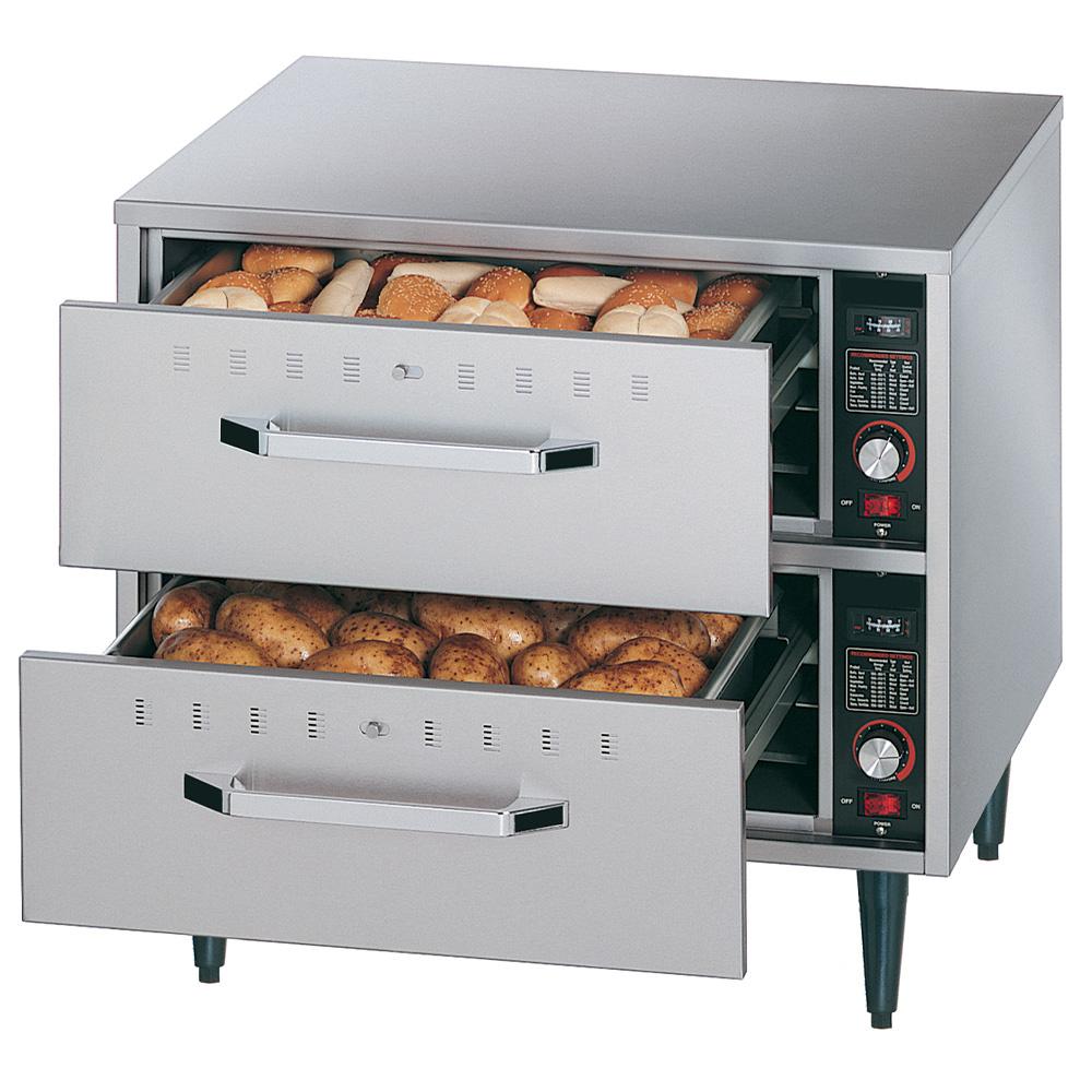 DDW-2 | Chauffe-aliments à poser, 2 tiroirs (GN 1/1 - 150 mm)