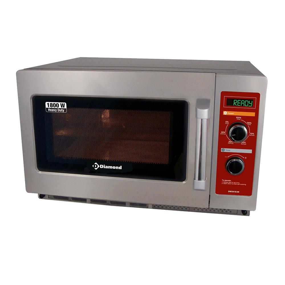 DW3418-M | Four micro-ondes en inox (GN 2/3),1800 W. (34 Lt), mécanique