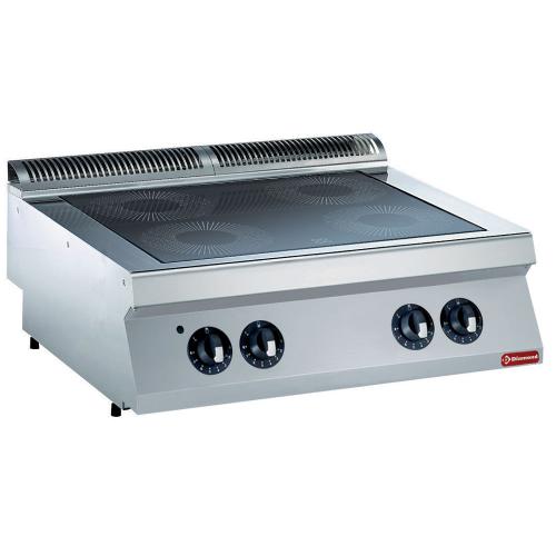 E17/4VC8T-N | Elektrische vitrokeramische kookplaat 4 zones -TOP-