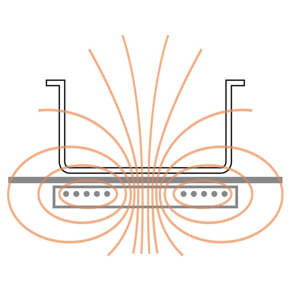 E17/4VCF8-N | Elektrisch fornuis 4 vitrokeramische platen, elektrische oven GN 2/1