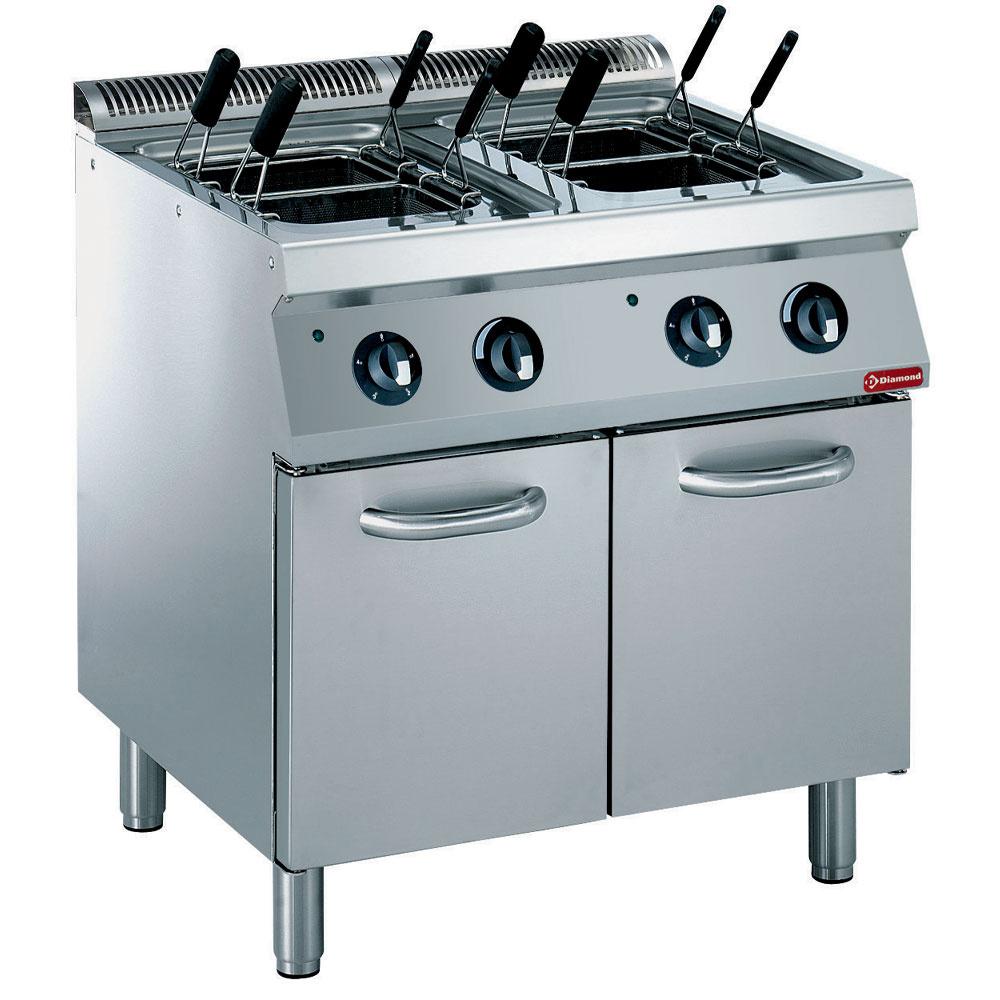 E17/CPA8-230/3--N | Elektrische pastakoker  2x 24,5 liter, op kast, zonder mand