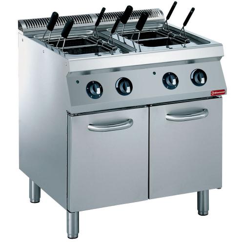 E17/CPA8-230/3--N | Elektrische pastakoker  2x 24,5 liter, op kast, zonder mand