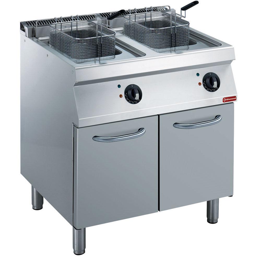E17/F28A8-230/3--N | Elektrische friteuse 2x 14 liter, op kast