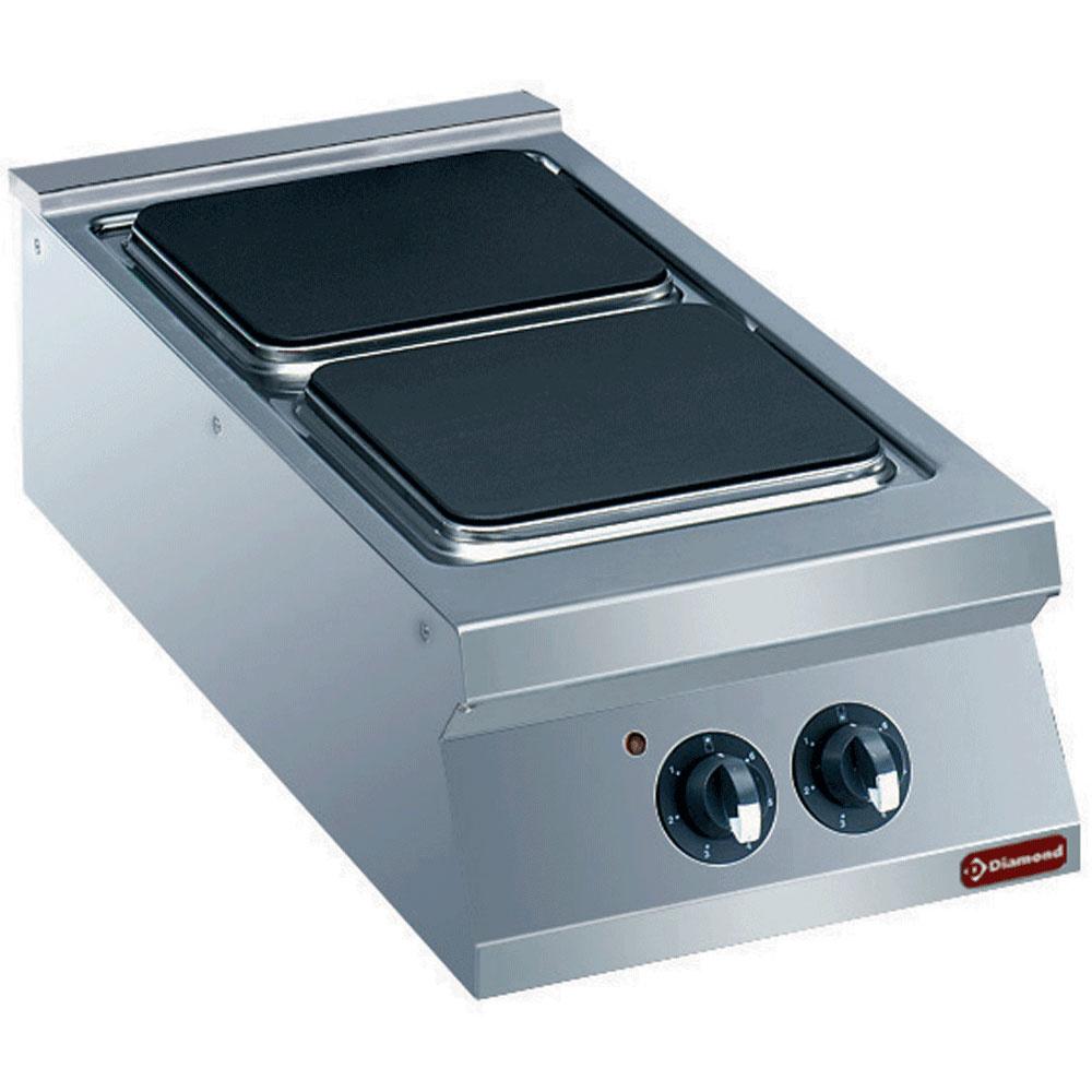 E22/2PQ4T-N | Cuisinière 2 plaques électriques -TOP-