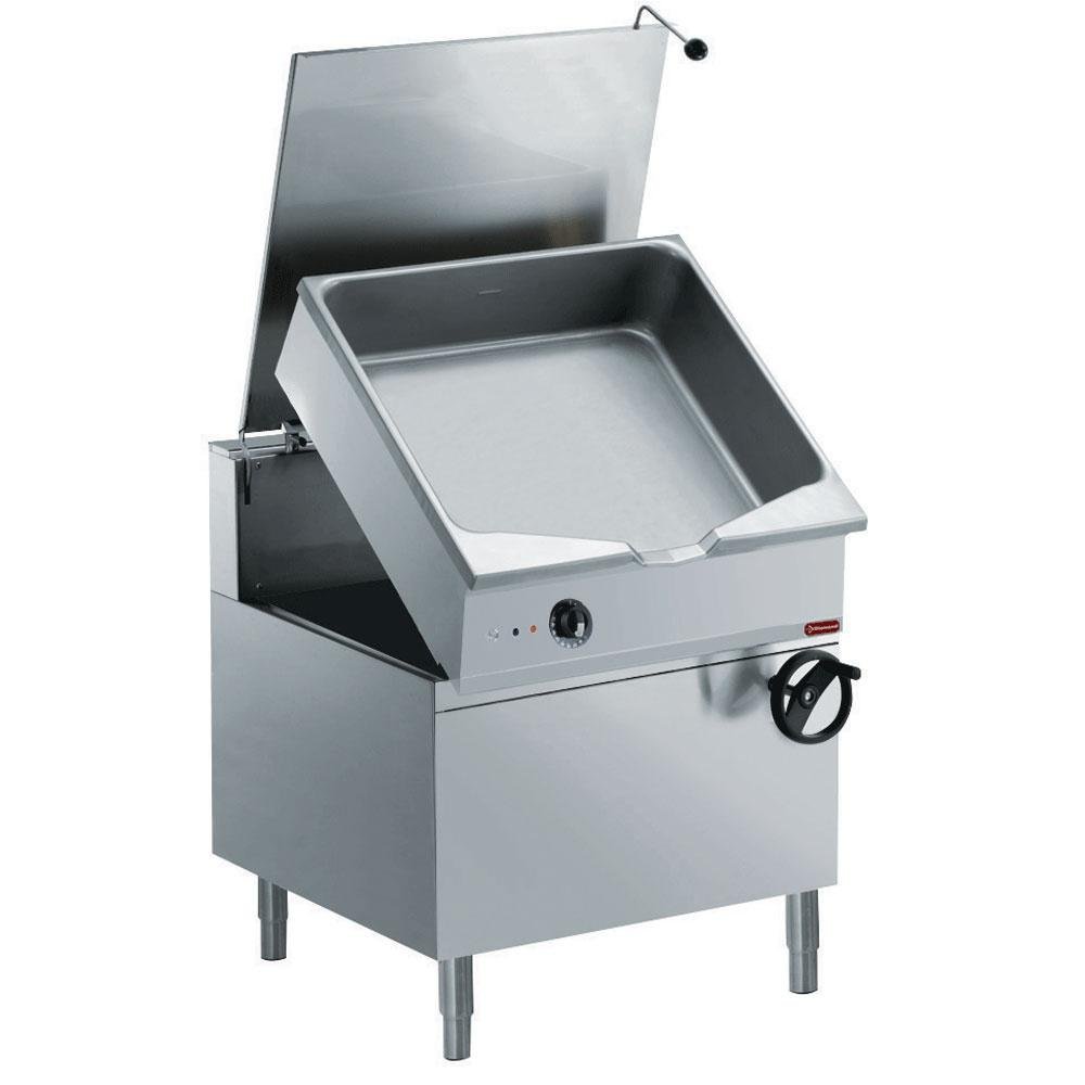 E22/BA12C-N | Sauteuse électrique basculante autom., cuve en "Duomat" 100 L., sur meuble