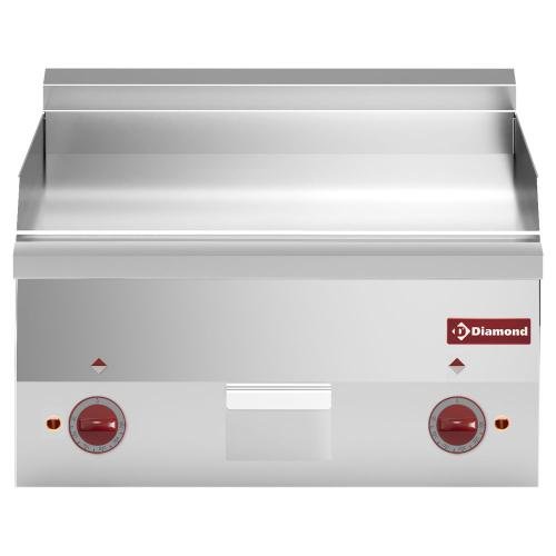 E60/PLCD6T-N | Elektrische braadplaat met vlakke plaat "chroom" -Top-