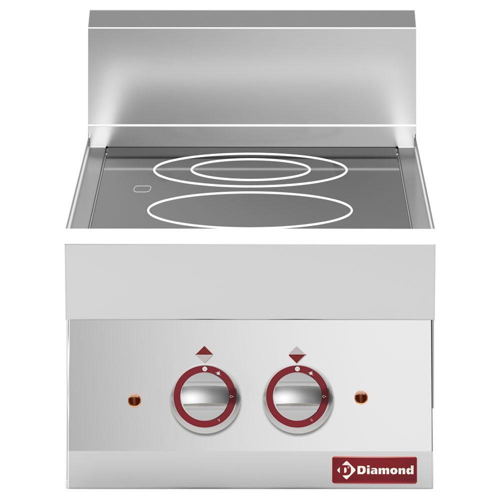 E65/2VC4T-N | Elektrische vitrokeramische plaat met 2 kookzones -Top-
