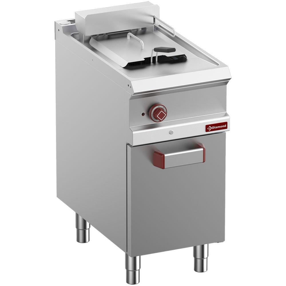 E7/F13A4-N | Friteuse électrique 1 cuve 13 litres sur armoire