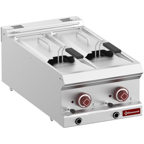 E7/F2V64T-N | Friteuse électrique 2 cuves de 7 litres -Top-