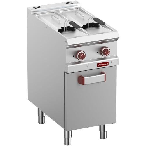 E7/F2V7A4-N | Friteuse électrique 2 cuves de 7 litres sur armoire
