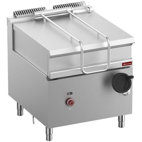 E9/BRI8-N | Elektrische kantelbare braadpan, R.V.S. kuip 80liter op meubel