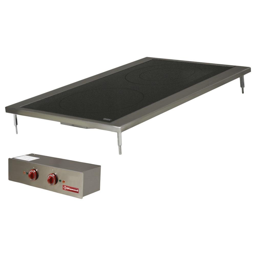 EDI/2VC4 | Cuisinière électrique, 2 plaques vitrocéramique, à encastrer