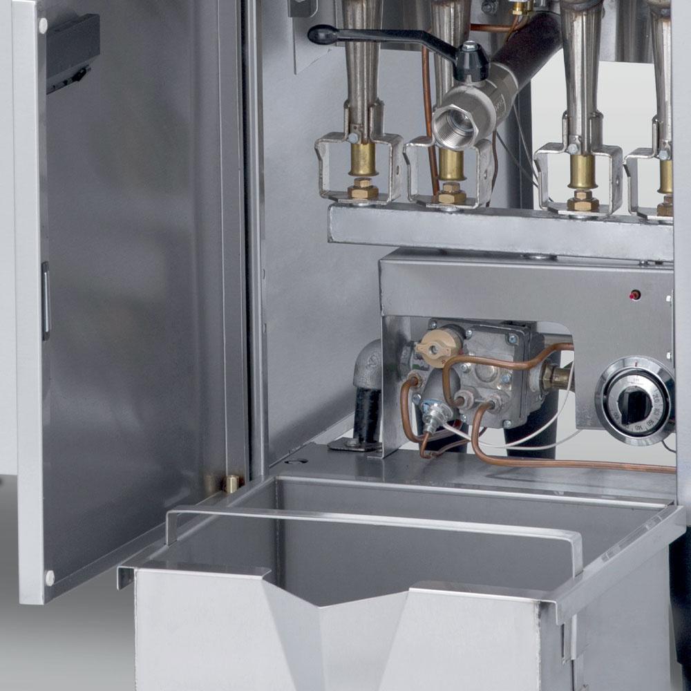 FGHR-23/N | Friteuse gaz "haut rendement", cuve 23 litres