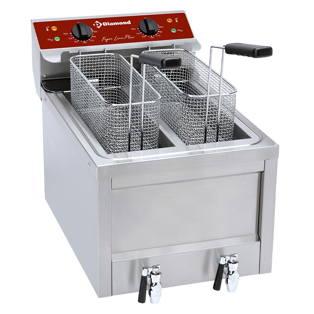 FSM-2V5ET/S | Friteuse électrique 2 x 8 Lit. - TOP