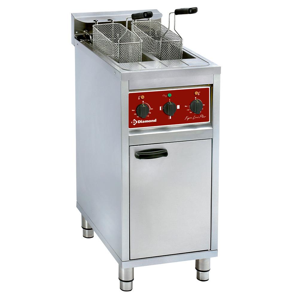 FSM-2V6E/N | Friteuse électrique 2x 10 lit. sur meuble