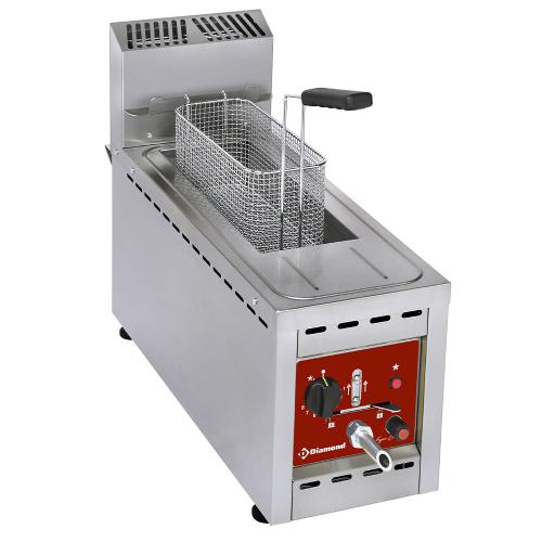 FSM-8GT/S | Friteuse gaz, 1 cuve 8 lit., à TOP