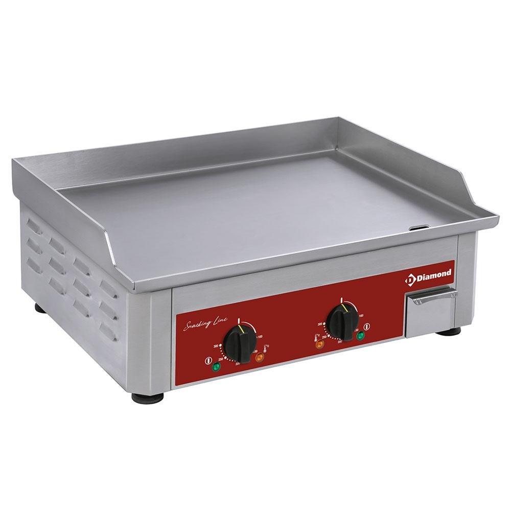 FTE-60/XC | Plaque à snacker électrique, double, surface en acier inox