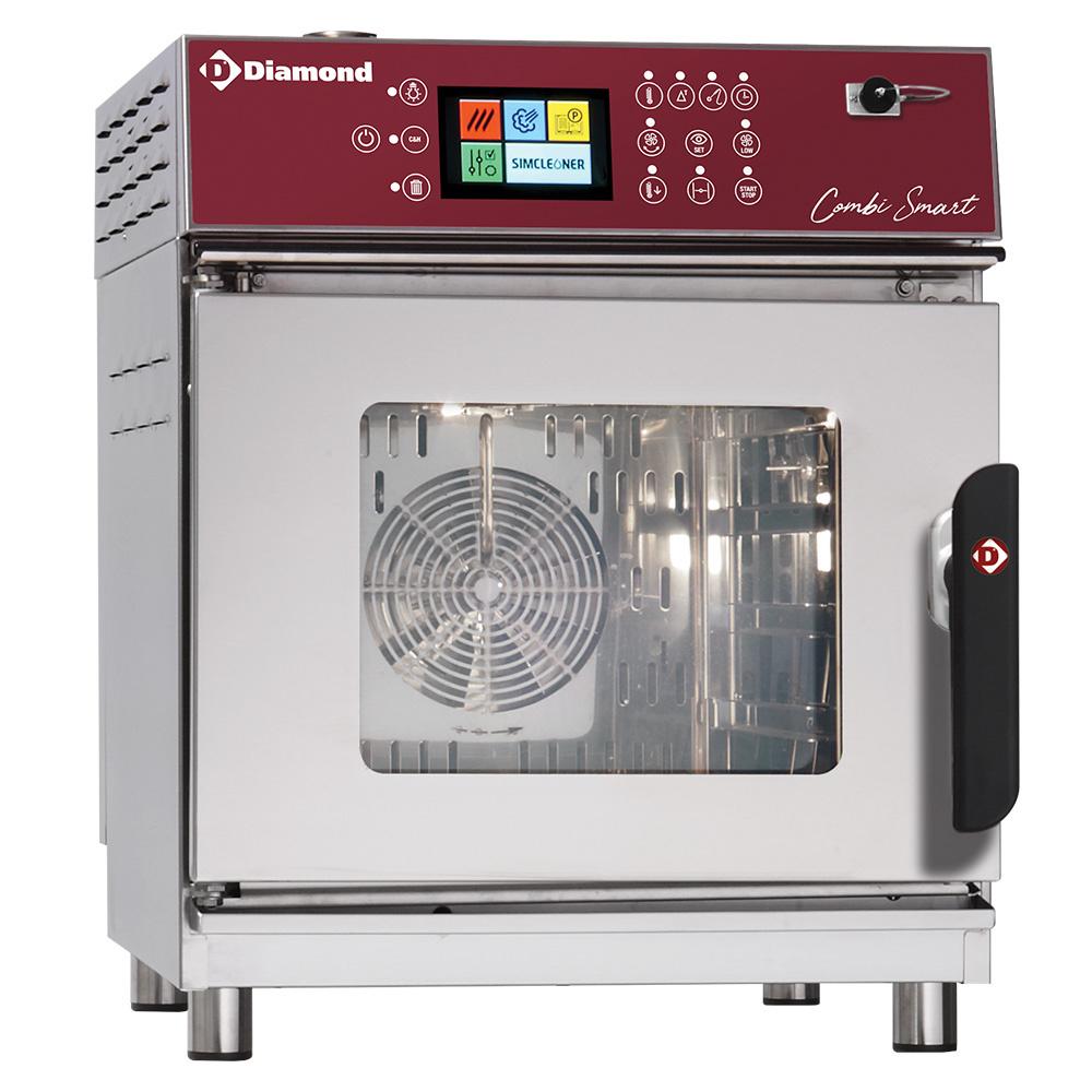 FVS-423/TS | Elektrische oven stoom/convectieoven, 4x GN2/3 Touch Screen  + Auto-Cleaning