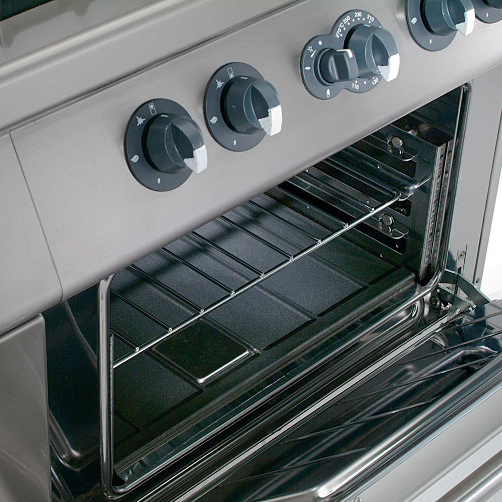 G17/4BF8-N | Fornuis 4 vuren 5,5 kW, gas oven GN 2/1