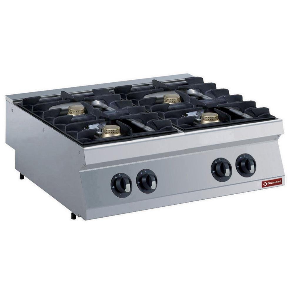 G17/4F8T-N | Cuisinière gaz 4 feux, 4x 5,5 kW -TOP-