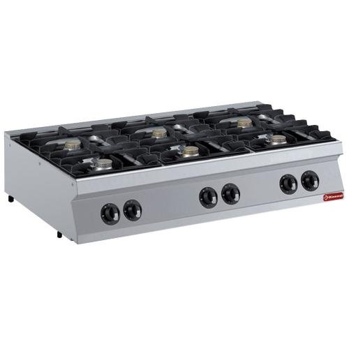 G17/6F12T-N | Gasfornuis met 6 vuren, branders 6x 5,5 kW -TOP -