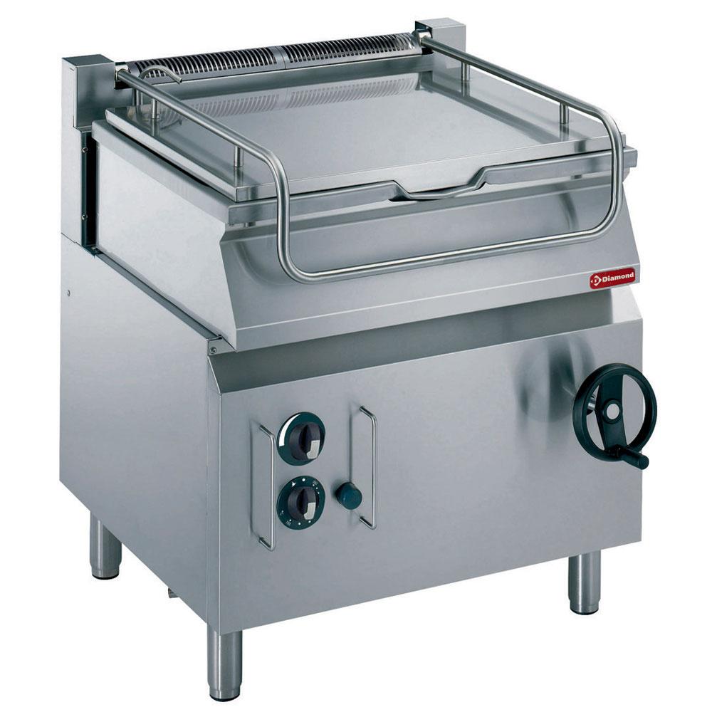 G17/BRI8-N | Sauteuse gaz basculante, cuve ‘’Duomat’’ 60 litres, sur meuble