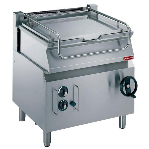G17/BRI8-N | Sauteuse gaz basculante, cuve ‘’Duomat’’ 60 litres, sur meuble