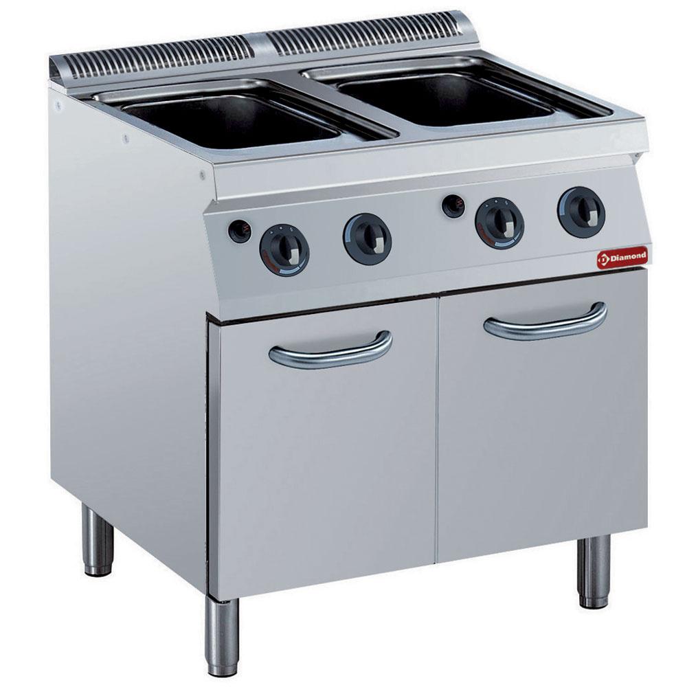 G17/CPA8-N | Cuiseur à pâtes gaz, 2x 24,5 litres, sur armoire (sans paniers)