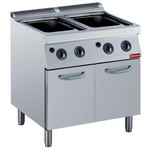 G17/CPA8-N | Cuiseur à pâtes gaz, 2x 24,5 litres, sur armoire (sans paniers)