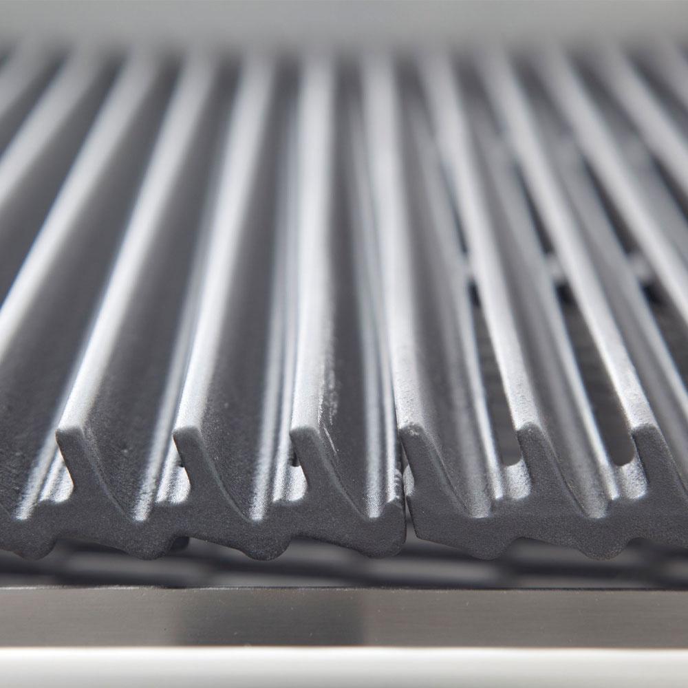 G17/GPL4T-NG | Grill pierre de lave gaz, grille en fonte 1/2 mod -TOP-