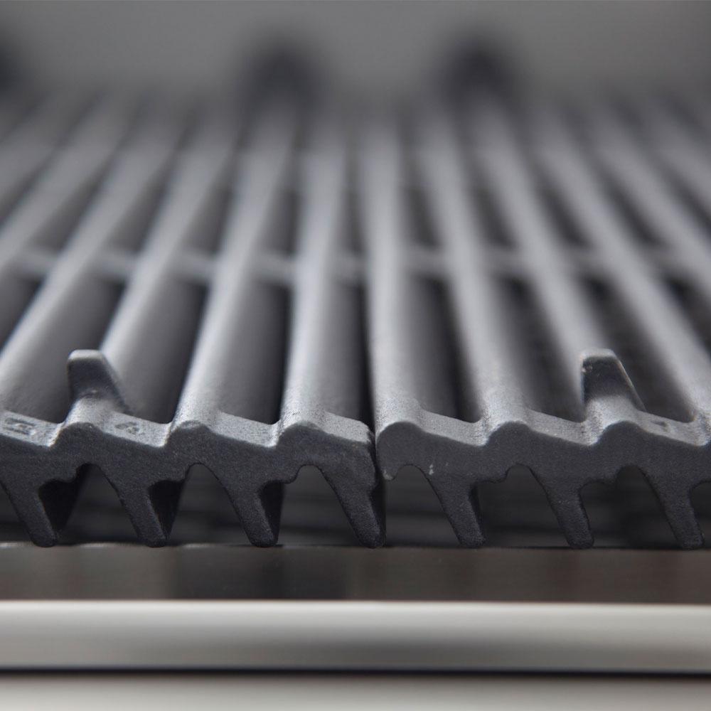 G17/GPL4T-NG | Grill pierre de lave gaz, grille en fonte 1/2 mod -TOP-