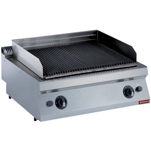 G17/GPL8T-NG | Grill pierre de lave gaz, grille en fonte 1 mod. -TOP-