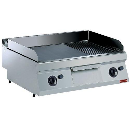 G17/PM8T-NE | Plaque cuisson gaz, 2/3 lisse et 1/3 rainurée -TOP-