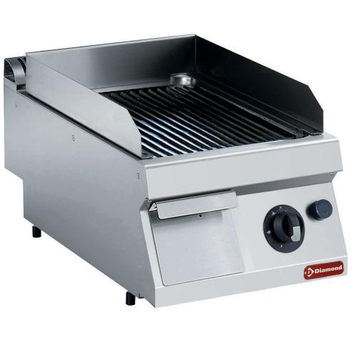 G17/PR4T-NE | Plaque cuisson gaz, rainurée -TOP-