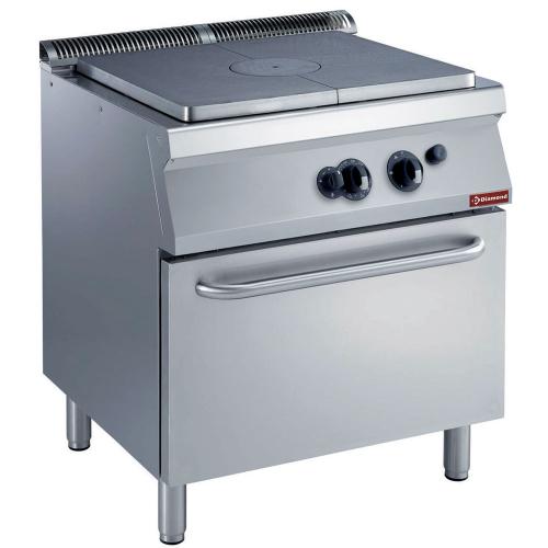 G17/TF8-N | Fornuis doorkookplaat, gasoven GN 2/1