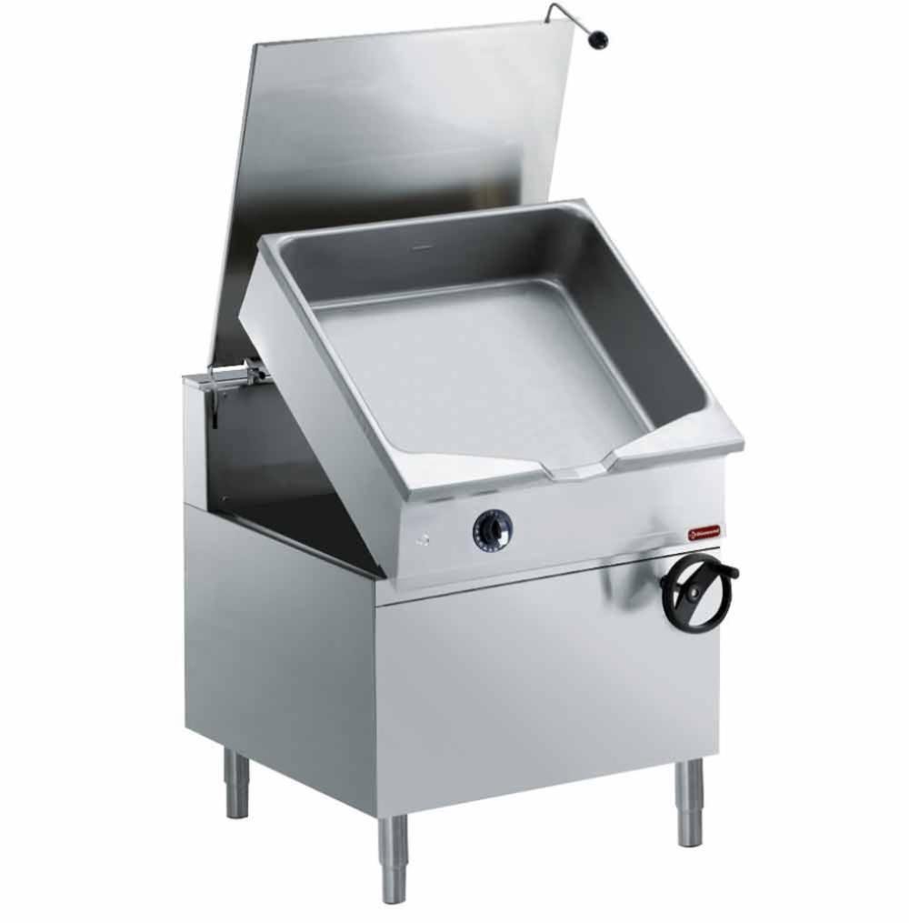 G22/BA8C-N | Autom. kantelbare gasbraadpan, "Duomat" kuip 80 L., op meubel