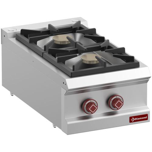 G7/2B4T-N | Cuisinière gaz 2 feux vifs -Top-