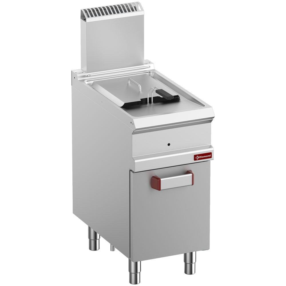 G7/F14A4-N | Friteuse gaz 1 cuve 14 litres sur armoire
