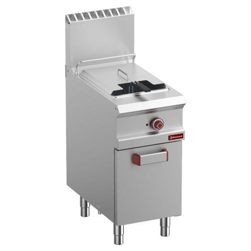 G7/F14A4-NY | Friteuse gaz 1 cuve "Y" 14 litres sur armoire