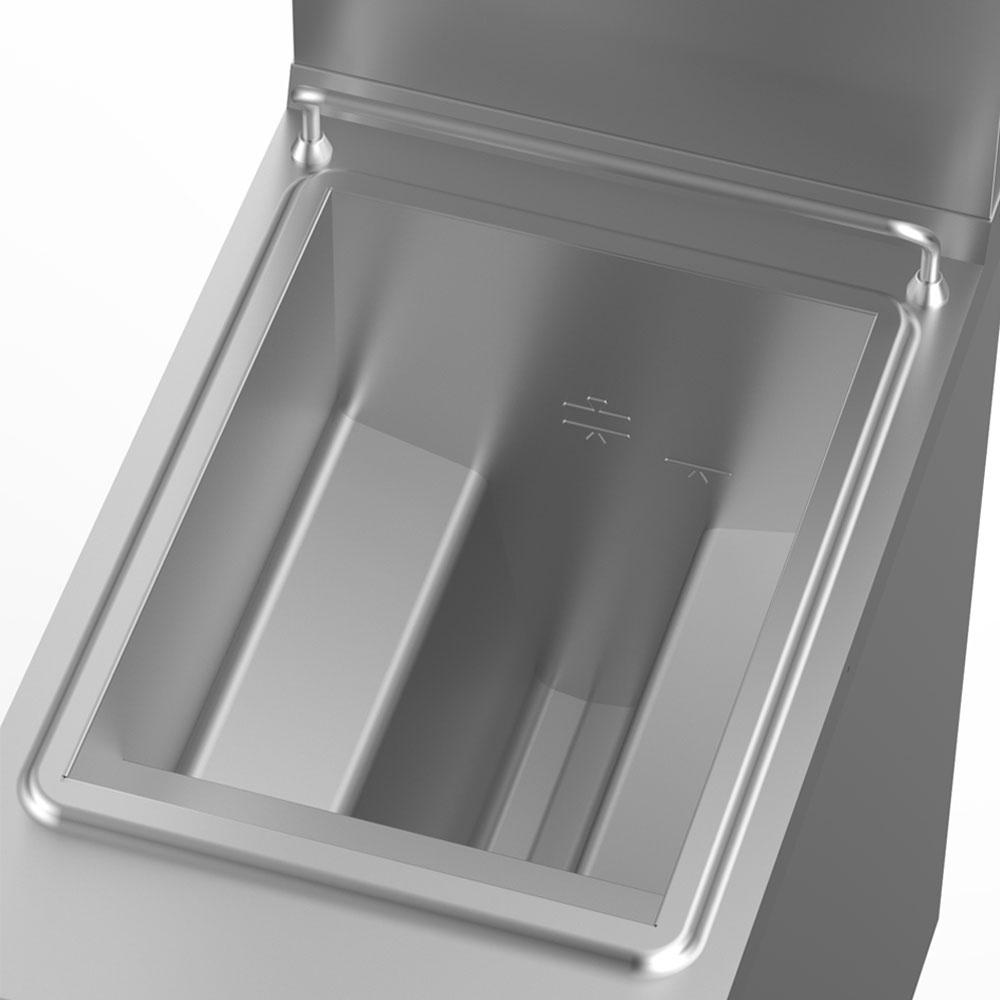 G7/F14A4-NY | Friteuse gaz 1 cuve "Y" 14 litres sur armoire