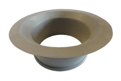 JVO-0160-050 | AFVALKOKER IN GRIJS RUBBER Ø INBOUW : 205MM