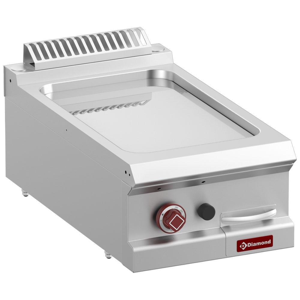 G7/PLCD4T-N | Plaque de cuisson gaz lisse chrome dur, module 1/2  -Top-