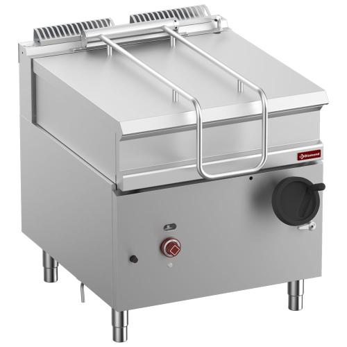 G9/BRI8-N | Kantelbare gasbraadpan, R.V.S. kuip 80 liter op meubel