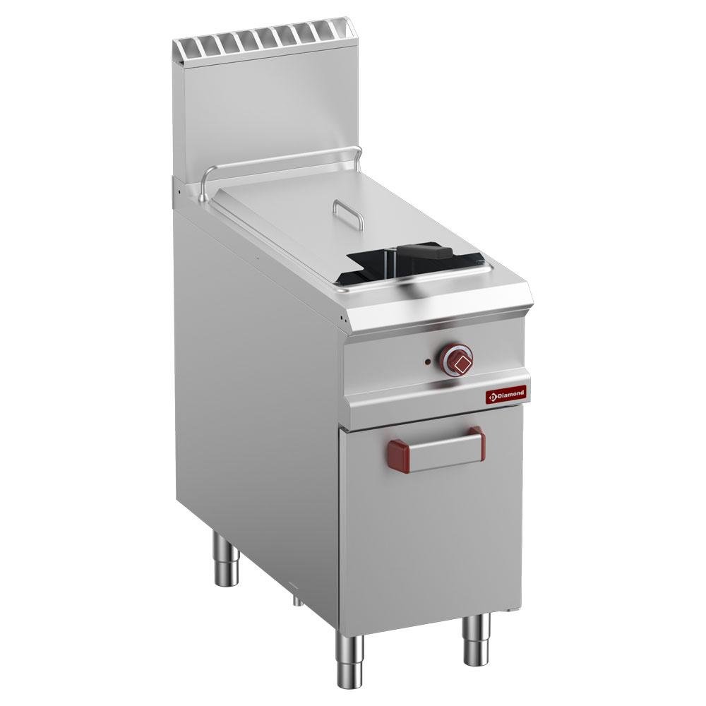 G9/F21A4-NY | Friteuse gaz 1 cuve "Y"  21 lit. (21 kW) sur meuble fermé