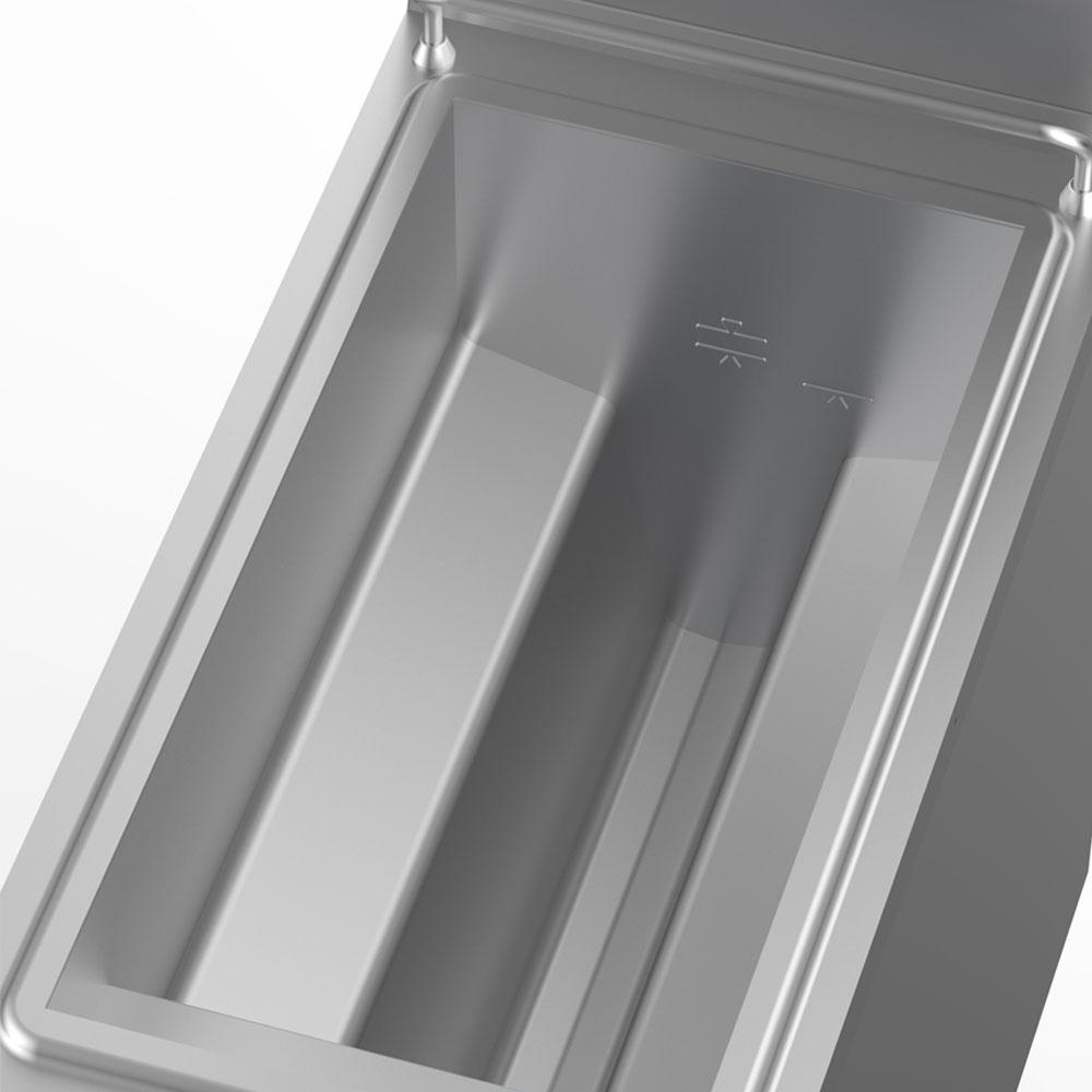G9/F21A4-NY | Friteuse gaz 1 cuve "Y"  21 lit. (21 kW) sur meuble fermé
